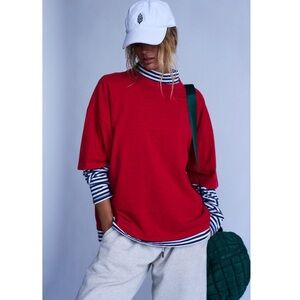 NWT FP Movement Women's Tackle Tee in Victory Red